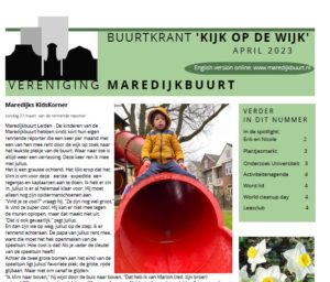 Lees meer over het artikel Buurtkrant april 2023 verschenen